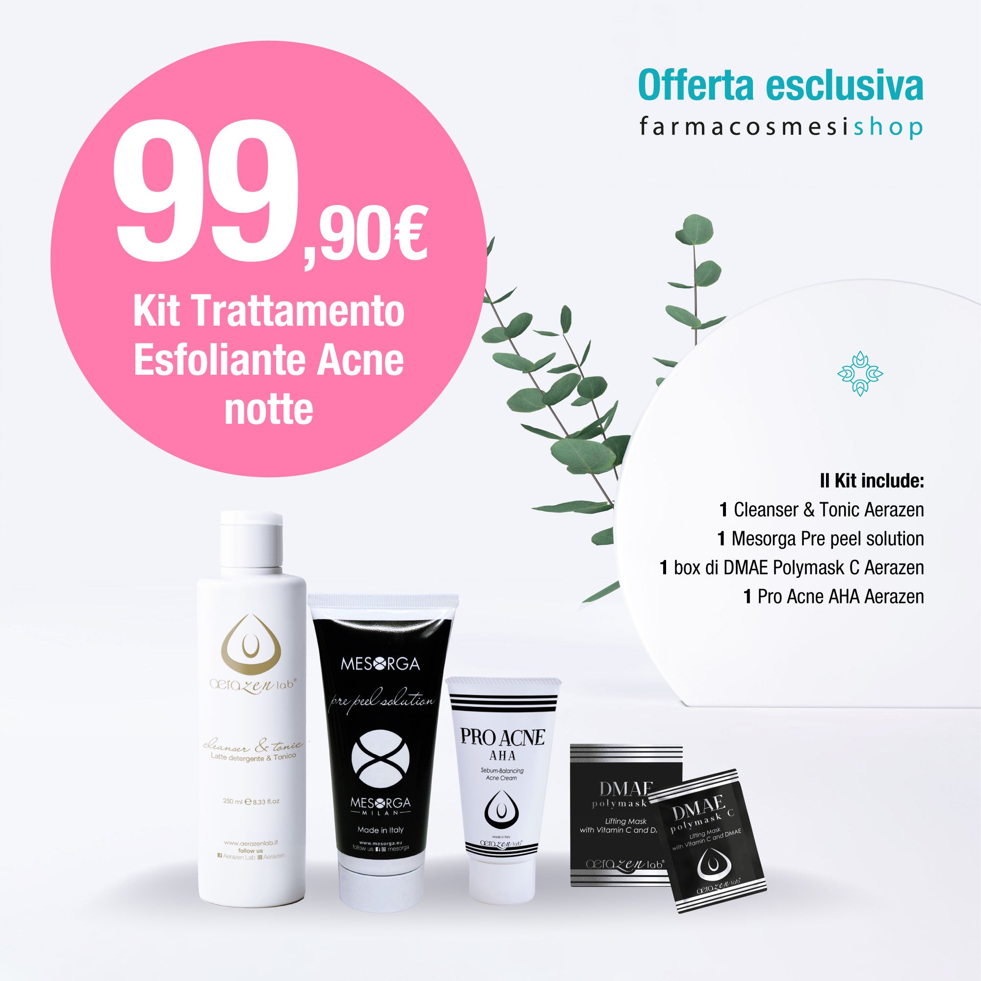 Trattamento Esfoliante Acne notte - Viso