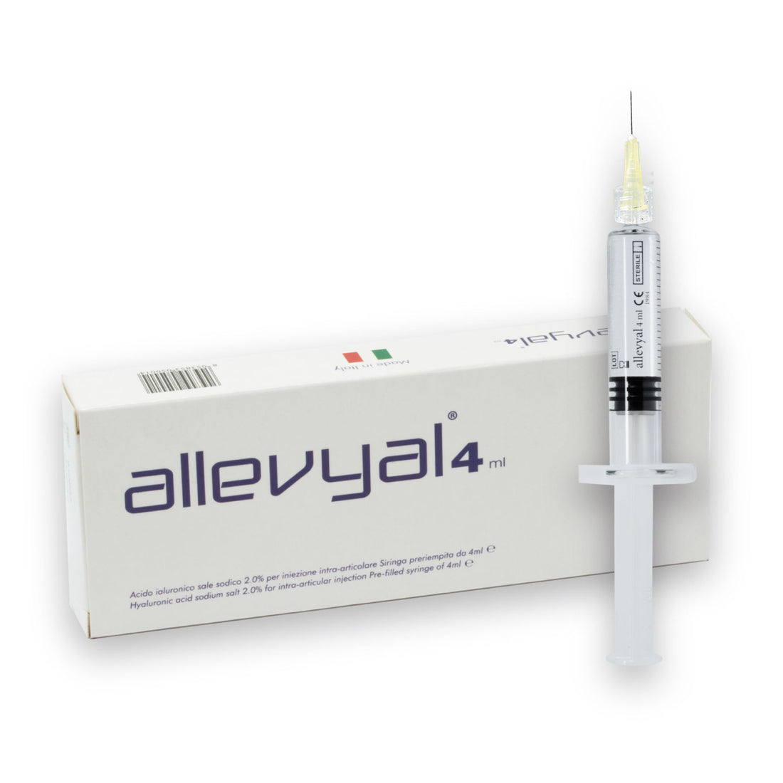 ALLEVYAL 4 ML - Hyaluronic Acid with High Viscosity Degree for Joints affected by OA