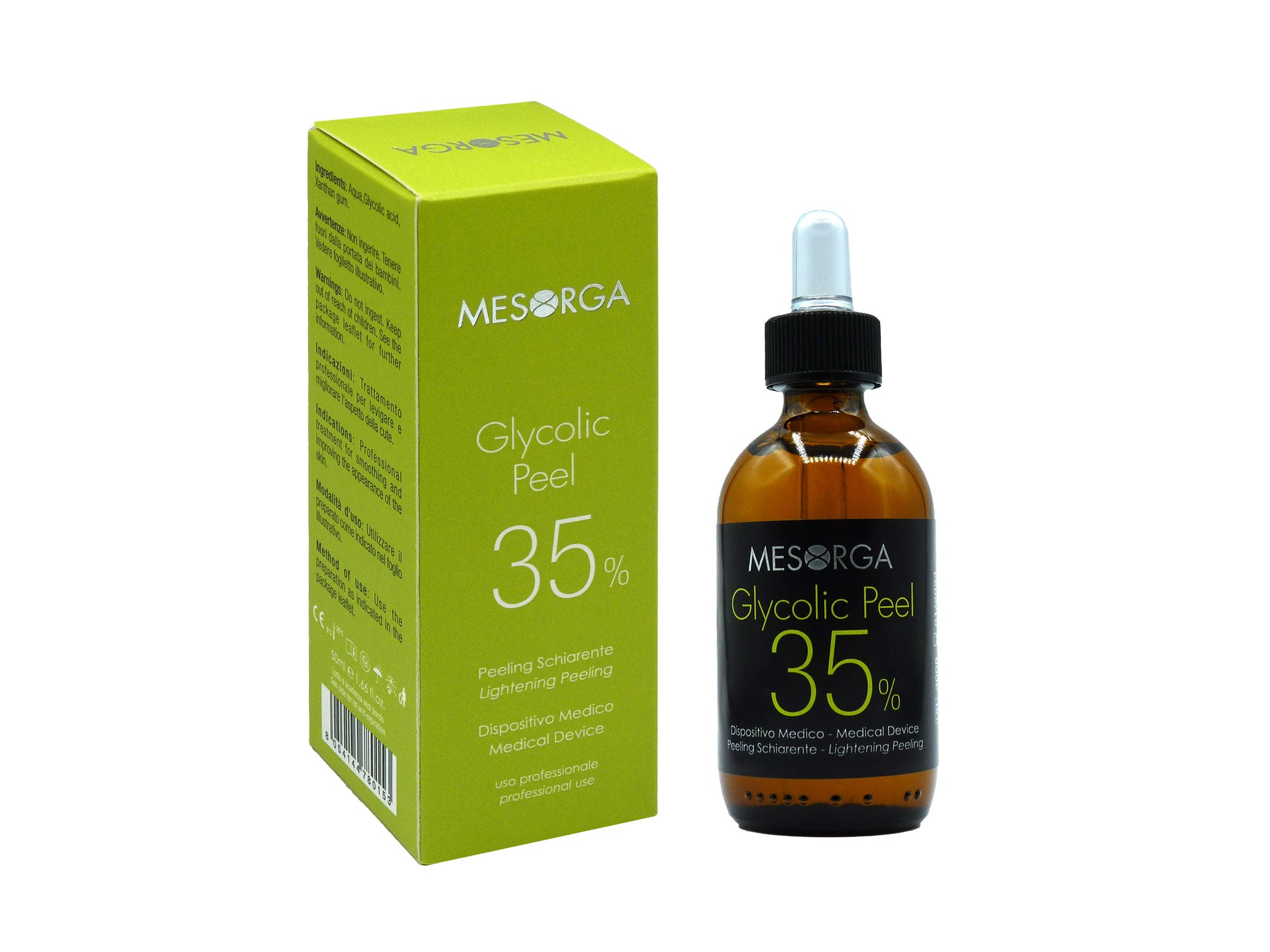 GLYCOLIC PEEL 35% - Peelings éclaircissants mono-composant - Mesorga Exp. 01/2024